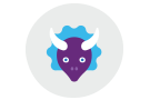 Dinosaur head, triceratops